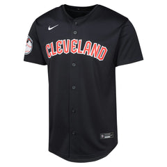 Cleveland Guardians Nike Youth Alternate Limited Jersey - Navy - Nike on Sale