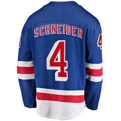 Braden Schneider New York Rangers Fanatics Home Premier Breakaway Player Jersey - Blue - NHL 201462547
