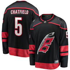 Jalen Chatfield Carolina Hurricanes Fanatics Home Premier Breakaway Player Jersey - Black - NHL 201462550