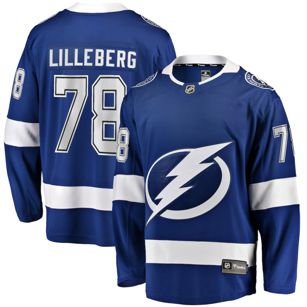Emil Lilleberg Tampa Bay Lightning Fanatics Home Premier Breakaway Player Jersey - Blue - NHL 201462574
