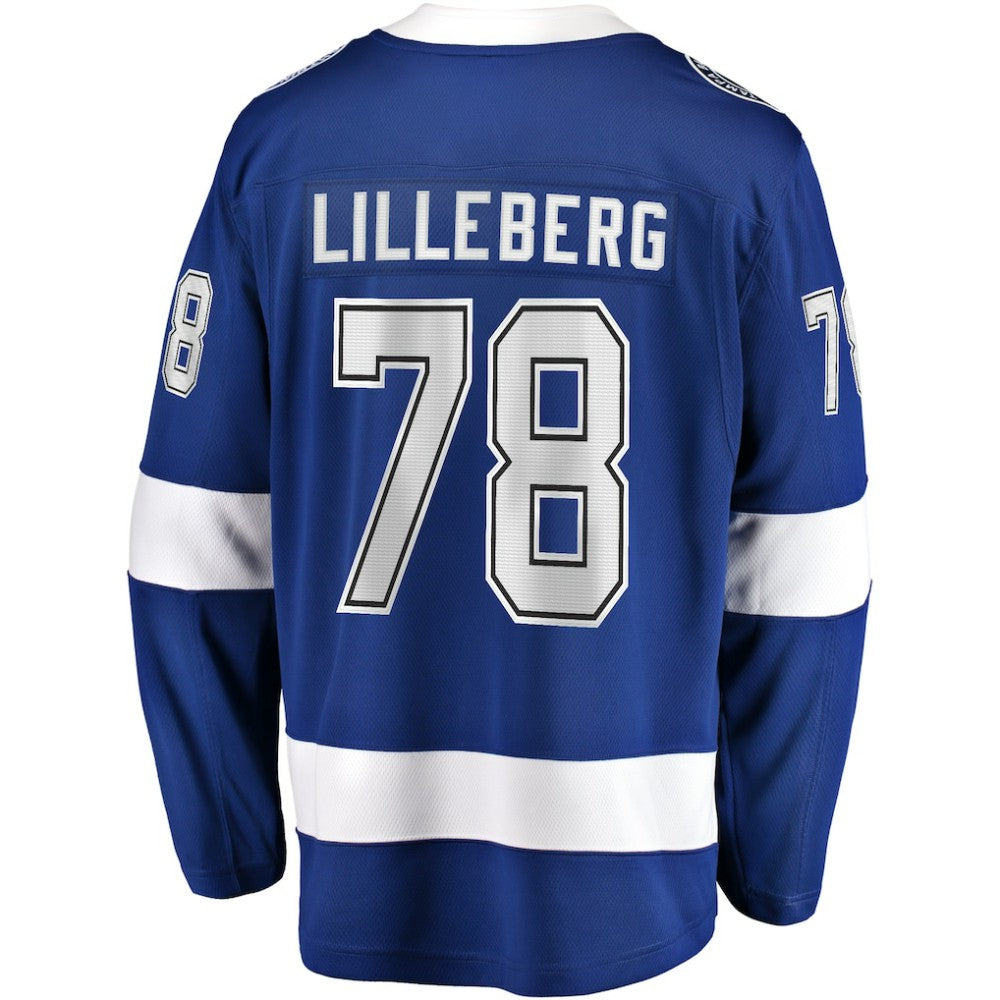 Emil Lilleberg Tampa Bay Lightning Fanatics Home Premier Breakaway Player Jersey - Blue - NHL 201462574