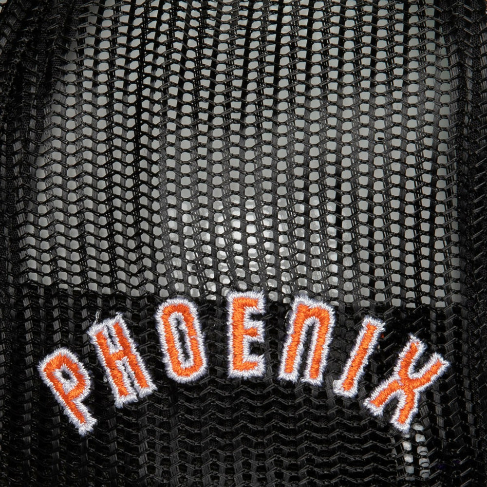 Phoenix Suns Hardwood Classics Blocker Foam Front Trucker Snapback Hat White | Mitchell & Ness US