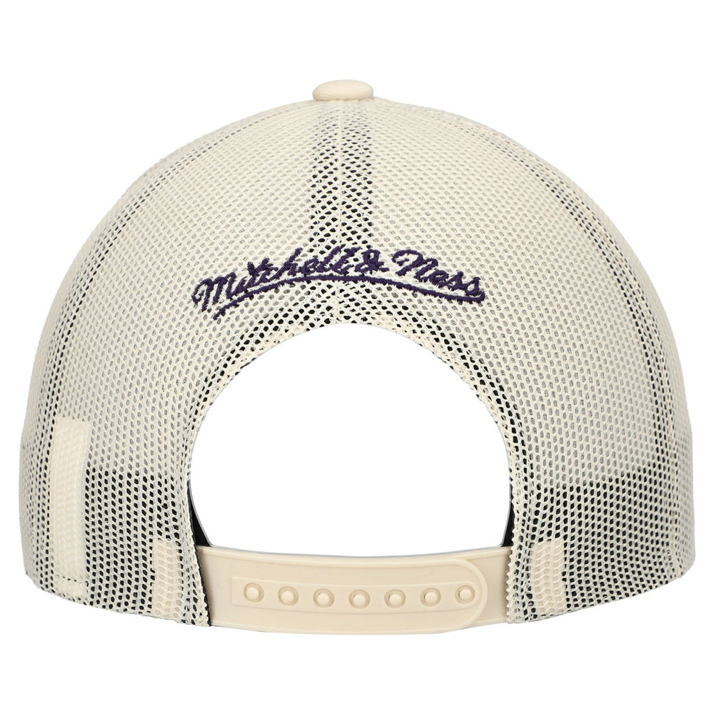 Phoenix Suns Trucker Adjustable Hat Cream | Mitchell & Ness for sale