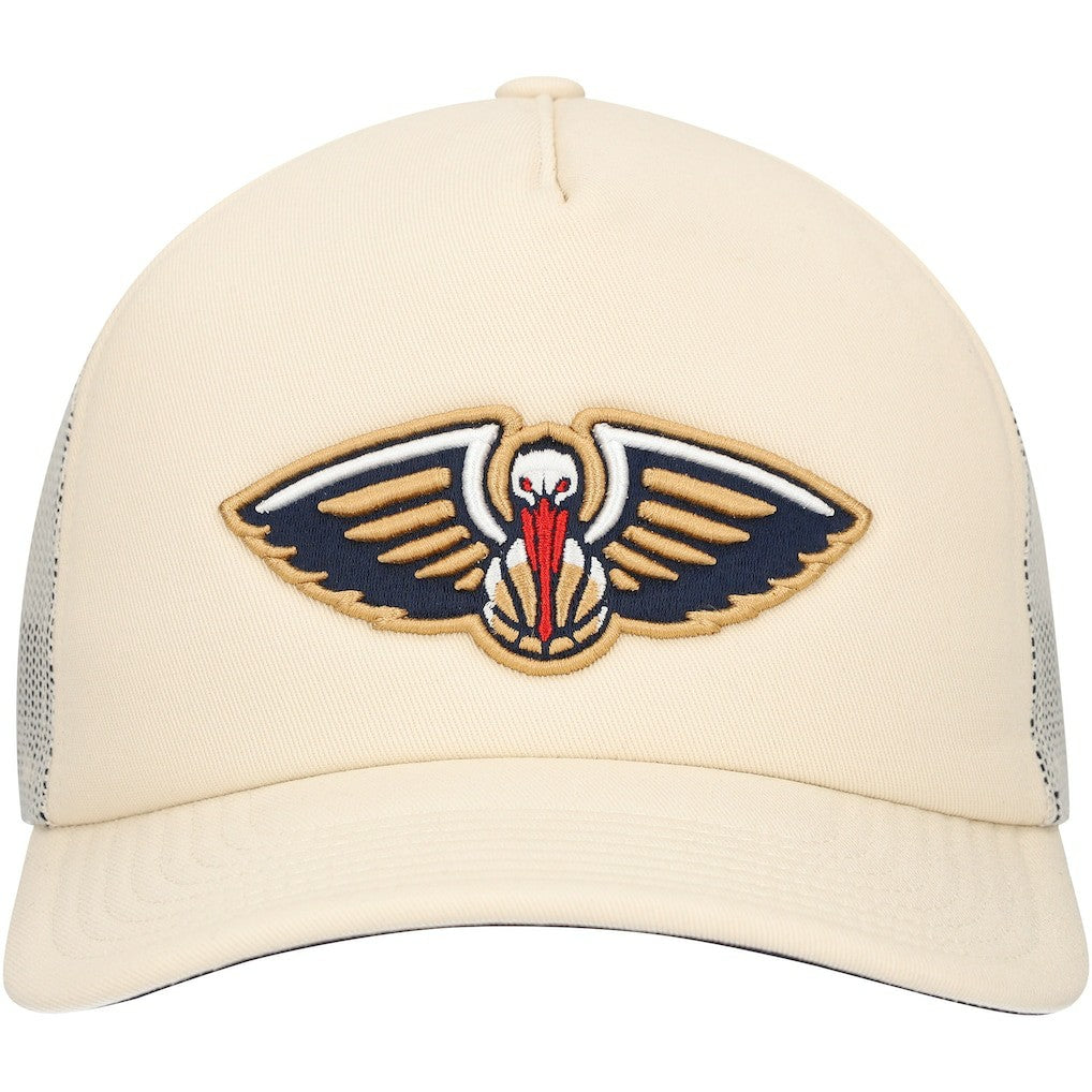 New Orleans Pelicans Trucker Adjustable Hat Cream | Mitchell & Ness