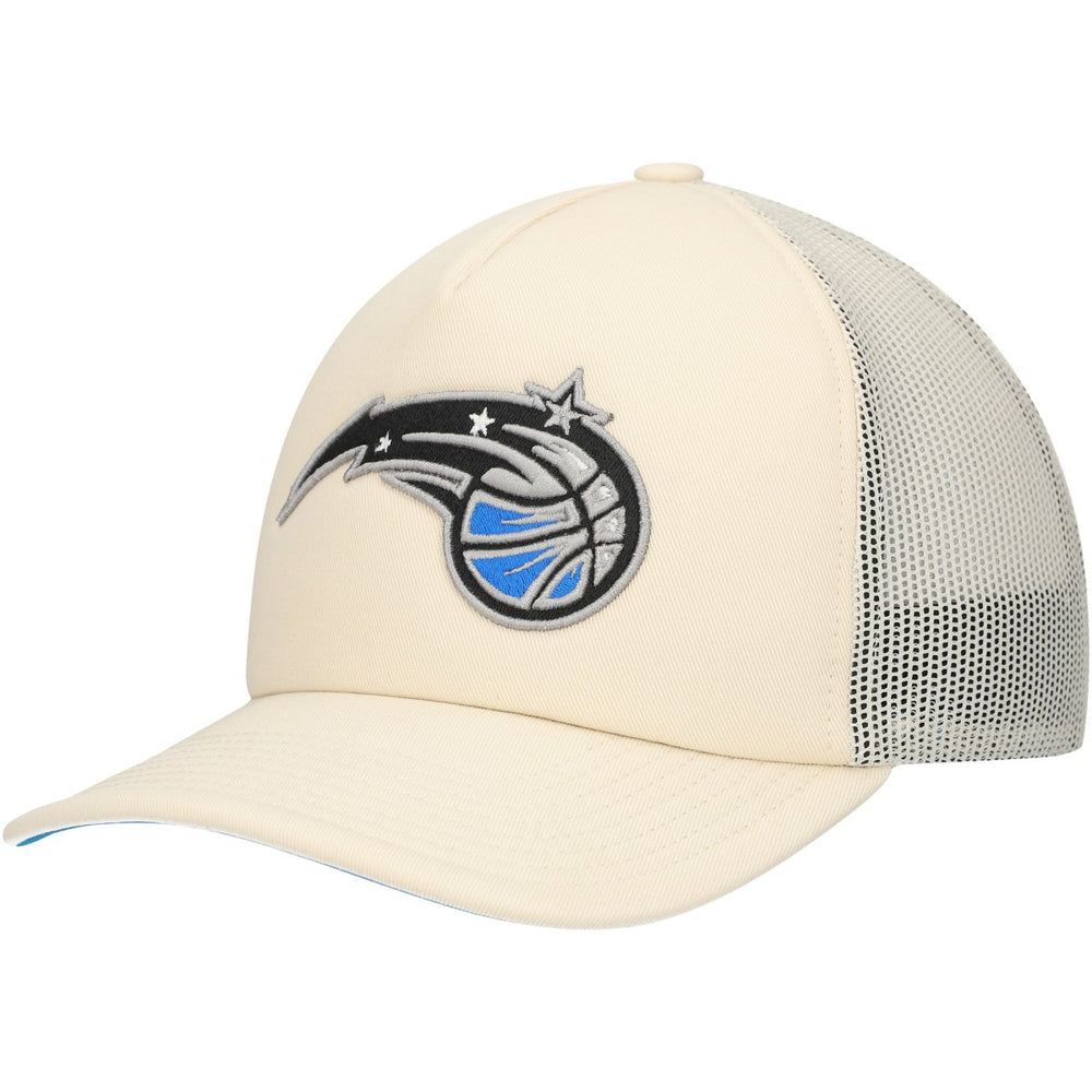 Orlando Magic Trucker Adjustable Hat Cream | Mitchell & Ness for sale
