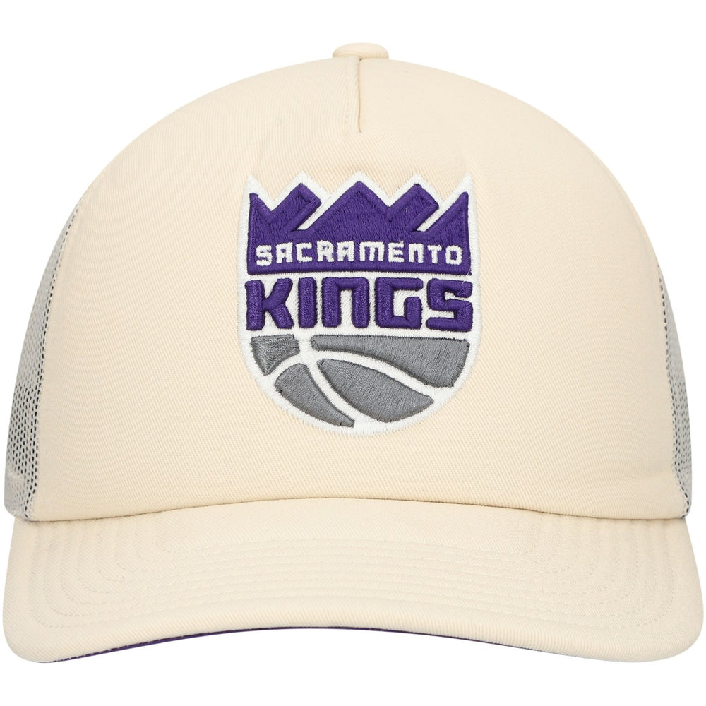 Sacramento Kings Trucker Adjustable Hat Cream | Mitchell & Ness
