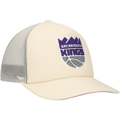 Sacramento Kings Trucker Adjustable Hat Cream | Mitchell & Ness