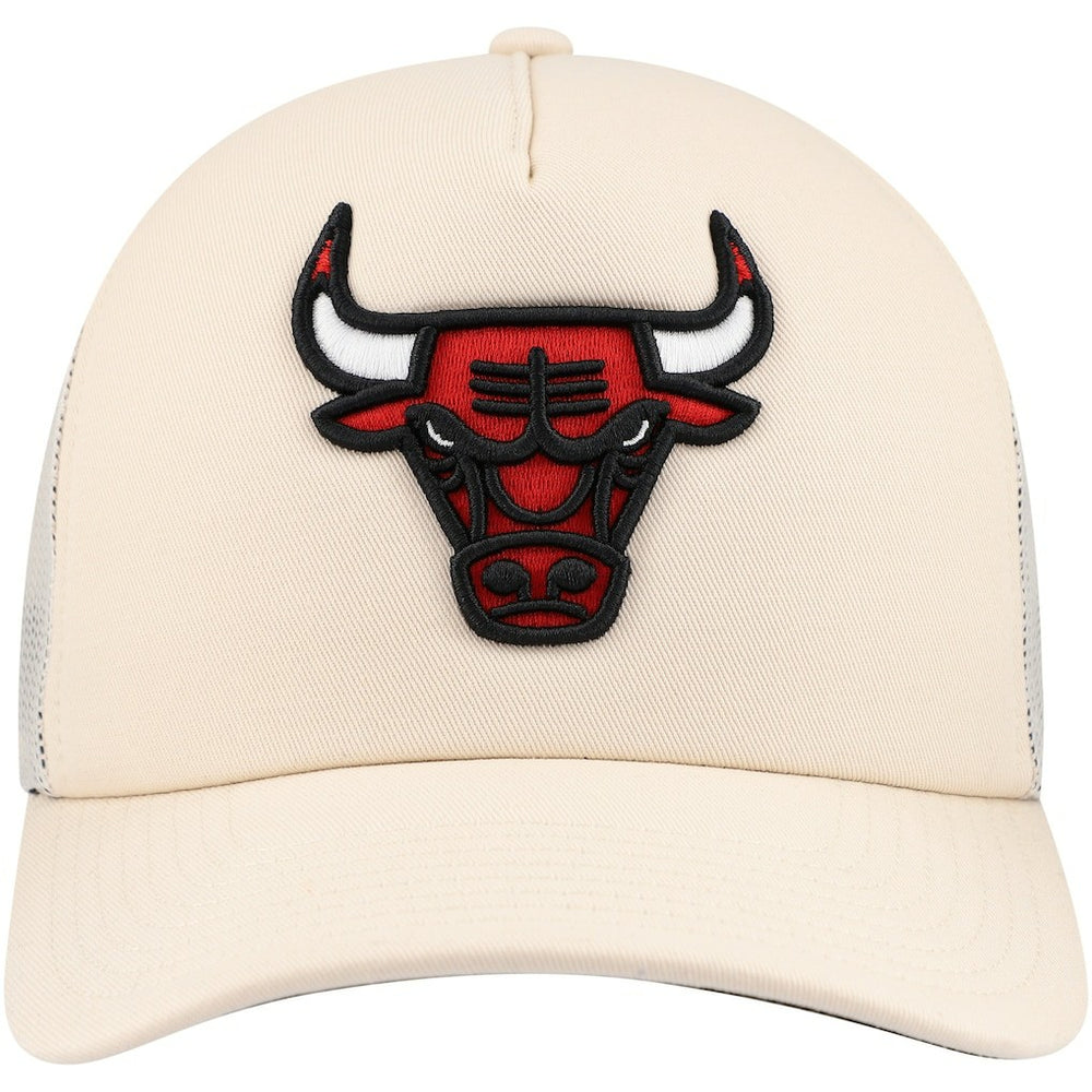 Chicago Bulls Trucker Adjustable Hat Cream | Mitchell & Ness