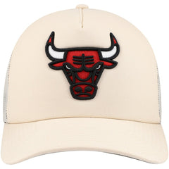 Chicago Bulls Trucker Adjustable Hat Cream | Mitchell & Ness