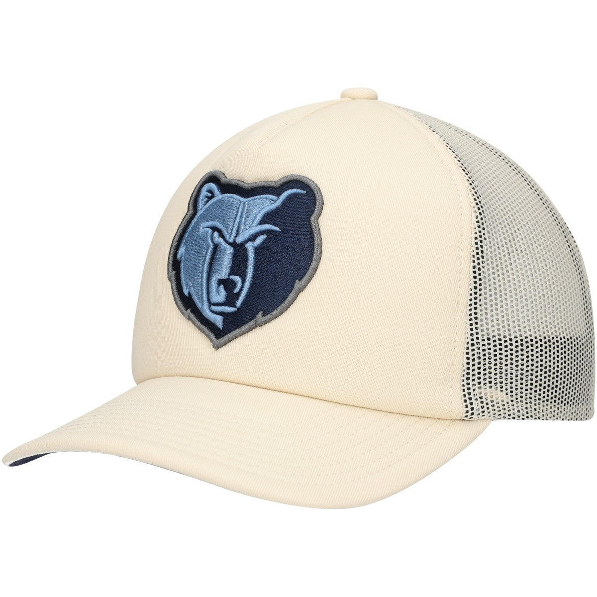 Memphis Grizzlies Trucker Adjustable Hat Cream | Mitchell & Ness Lifestyle