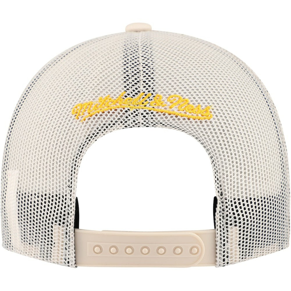 Pittsburgh Penguins Mitchell & Ness Foam Front Trucker Adjustable Hat - Cream - NHL 201463691