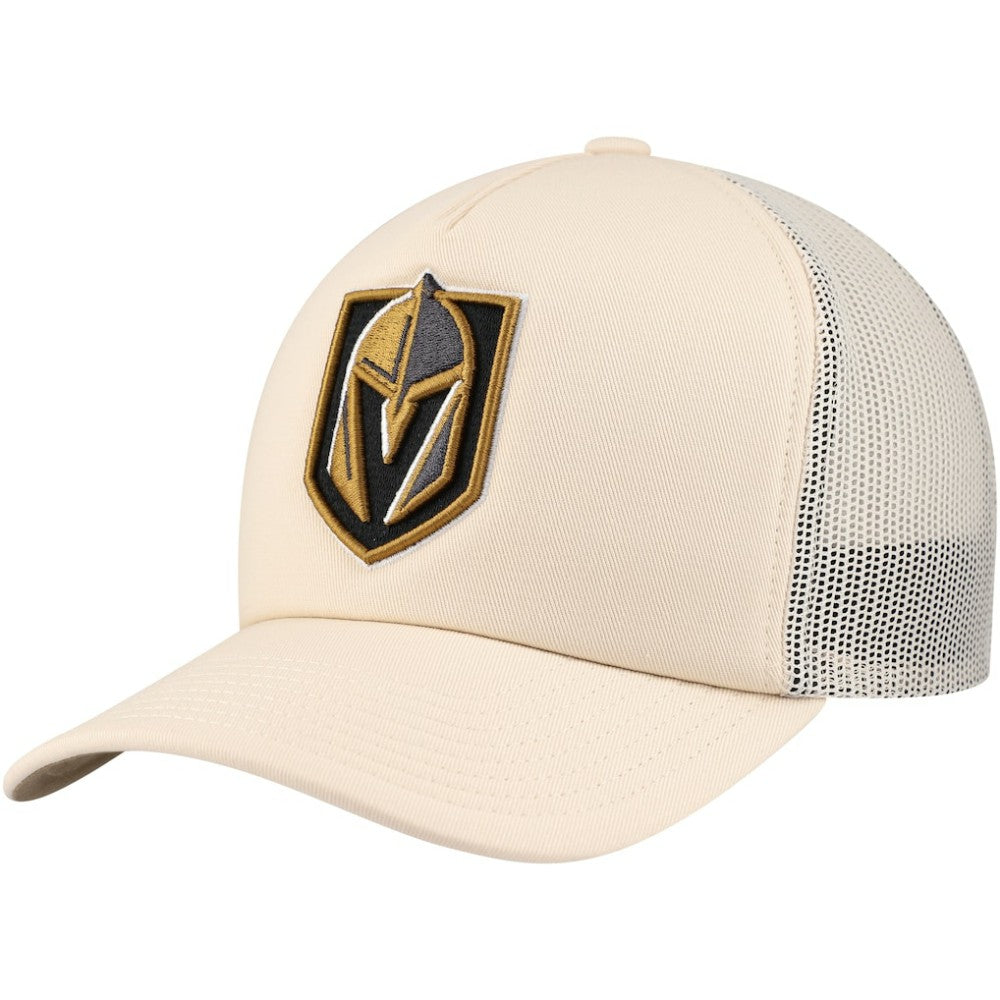 Vegas Golden Knights Mitchell & Ness Foam Front Trucker Adjustable Hat - Cream - NHL 201463704