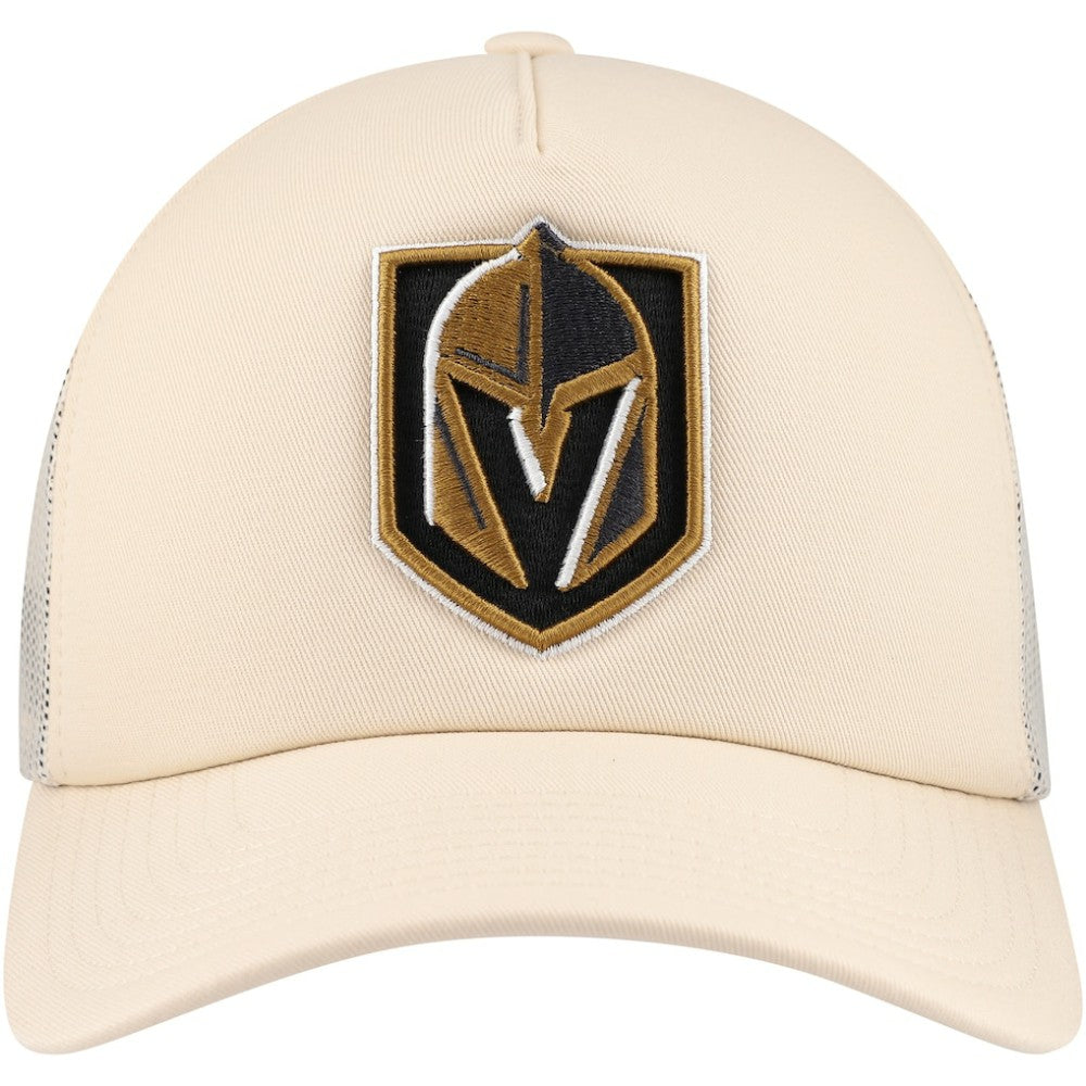 Vegas Golden Knights Mitchell & Ness Foam Front Trucker Adjustable Hat - Cream - NHL 201463704