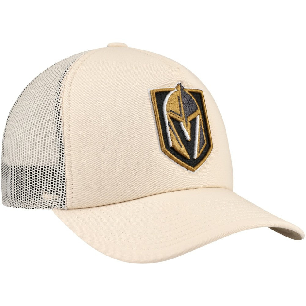 Vegas Golden Knights Mitchell & Ness Foam Front Trucker Adjustable Hat - Cream - NHL 201463704