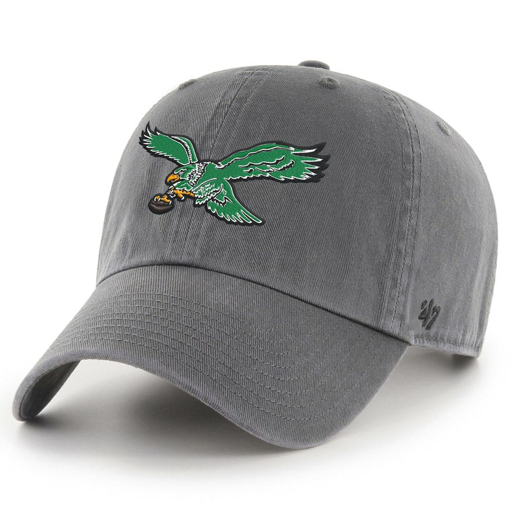 47 brand Philadelphia Eagles '47 Clean Up Adjustable Hat Charcoal