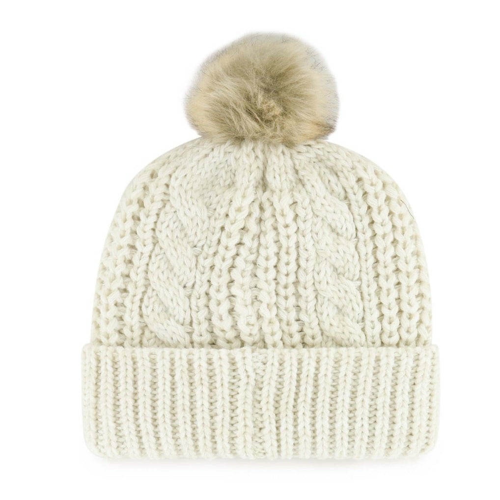 47 brand Cleveland Browns '47 Women's Meeko Cuffed Knit Hat with Pom Cream