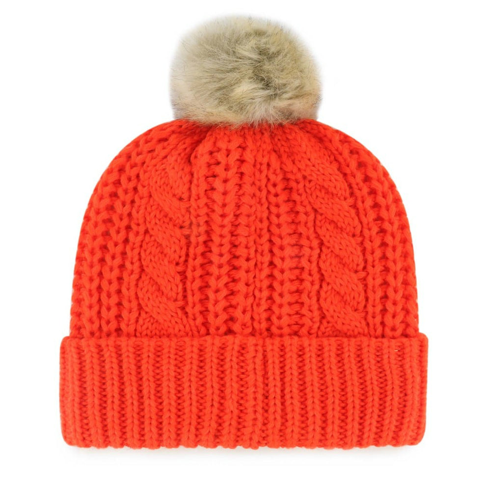 47 brand Cleveland Browns '47 Women's Meeko Cuffed Knit Hat with Pom Orange