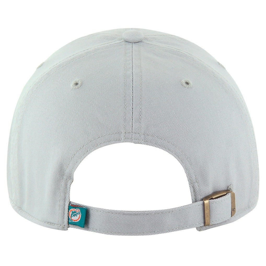 47 brand Miami Dolphins '47 Team Clean Up Adjustable Hat Gray
