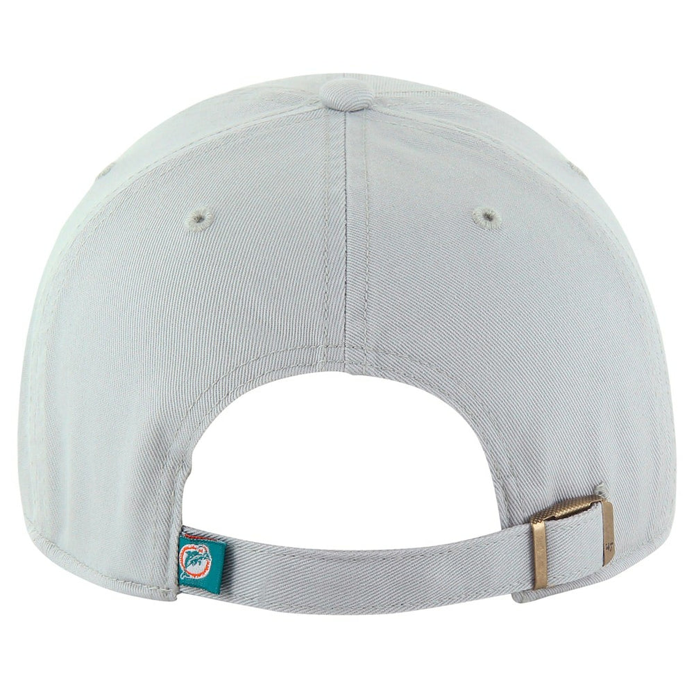 47 brand Miami Dolphins '47 Team Clean Up Adjustable Hat Gray