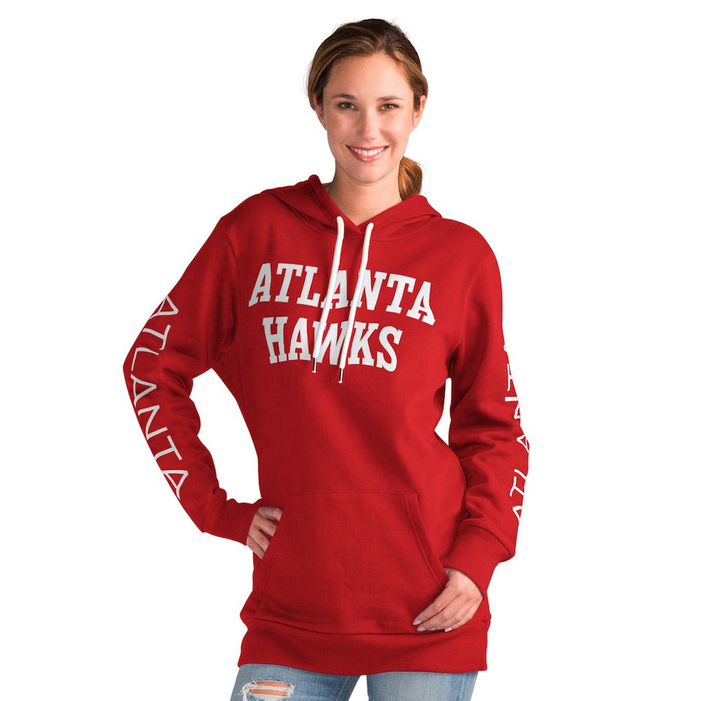 Atlanta Hawks G-III 4Her by Carl Banks Women's Base Coach Pullover Hoodie Red