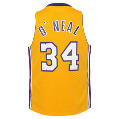 Shaquille O'Neal Los Angeles Lakers Youth 1999/00 Hardwood Classics Swingman Jersey Gold | Mitchell & Ness US