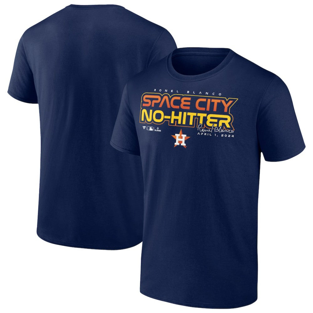Ronel Blanco Houston Astros  Space City No-Hitter T-Shirt - Navy - MLB Discount