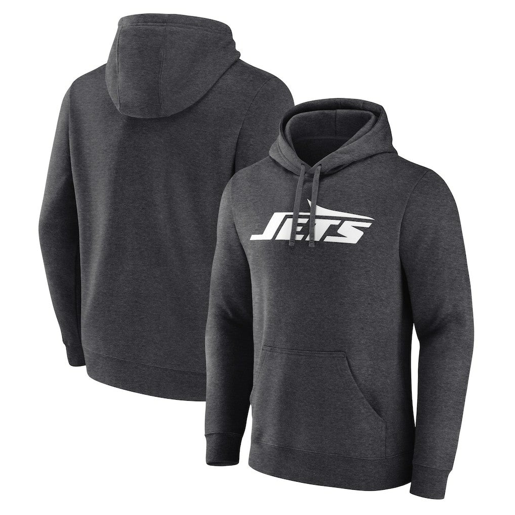 Fanatics New York Jets Primary Logo Pullover Hoodie Charcoal