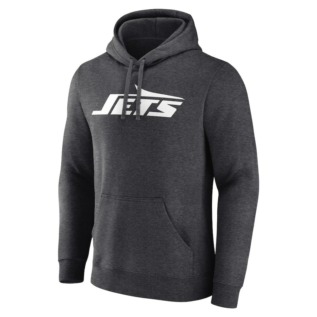 Fanatics New York Jets Primary Logo Pullover Hoodie Charcoal