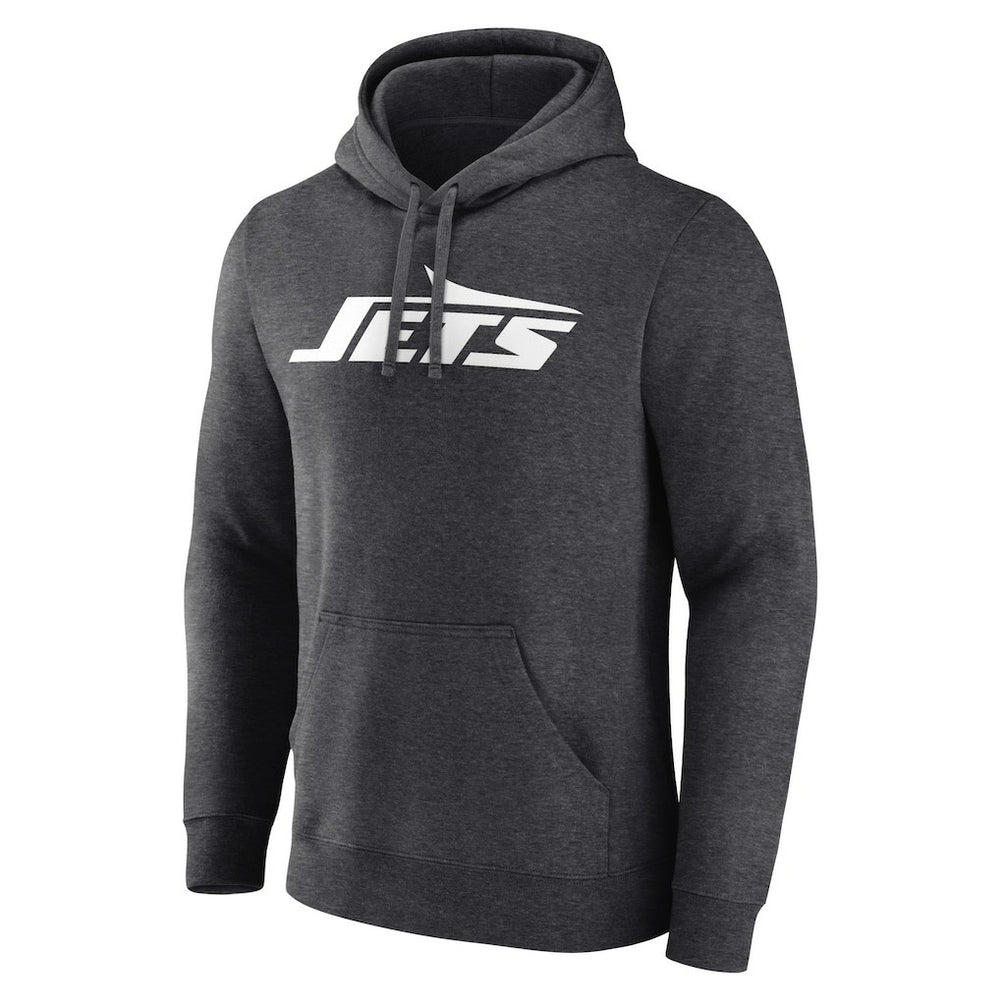 Fanatics New York Jets Primary Logo Pullover Hoodie Charcoal