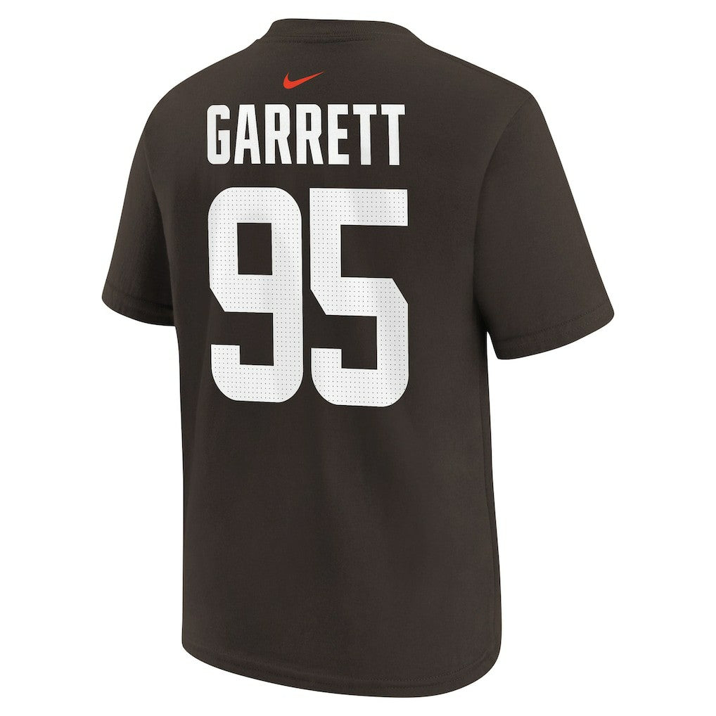 Nike Myles Garrett Cleveland Browns Youth Player Name & Number T-Shirt Brown