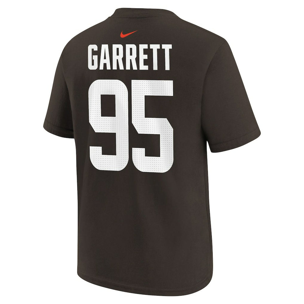 Nike Myles Garrett Cleveland Browns Youth Player Name & Number T-Shirt Brown