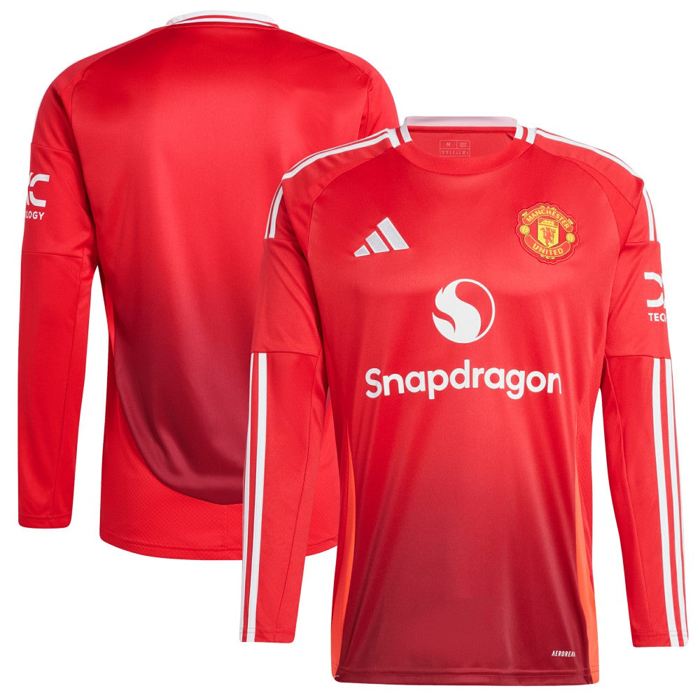 Manchester United 2024/25 Home Long Sleeve Replica Jersey Red - Adidas for sale