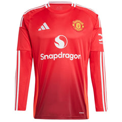 Manchester United 2024/25 Home Long Sleeve Replica Jersey Red - Adidas for sale
