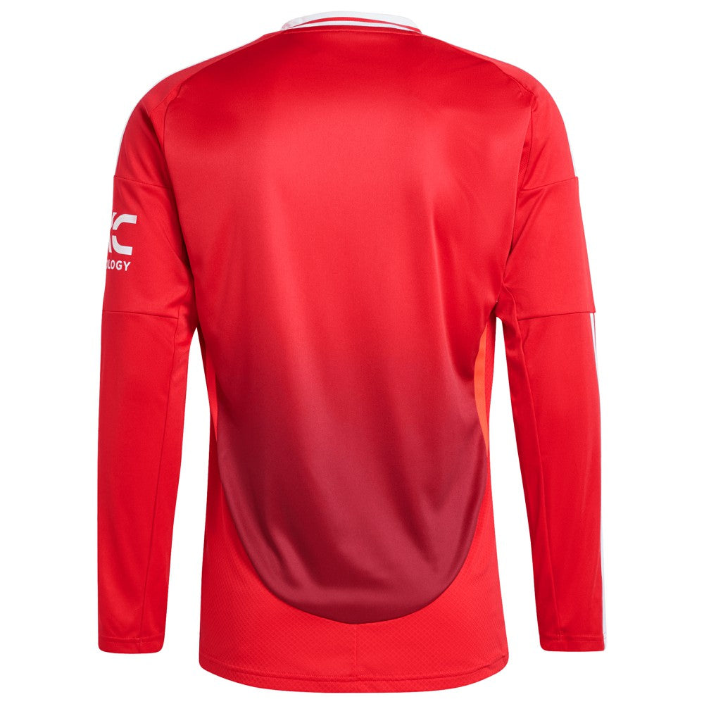 Manchester United 2024/25 Home Long Sleeve Replica Jersey Red - Adidas for sale