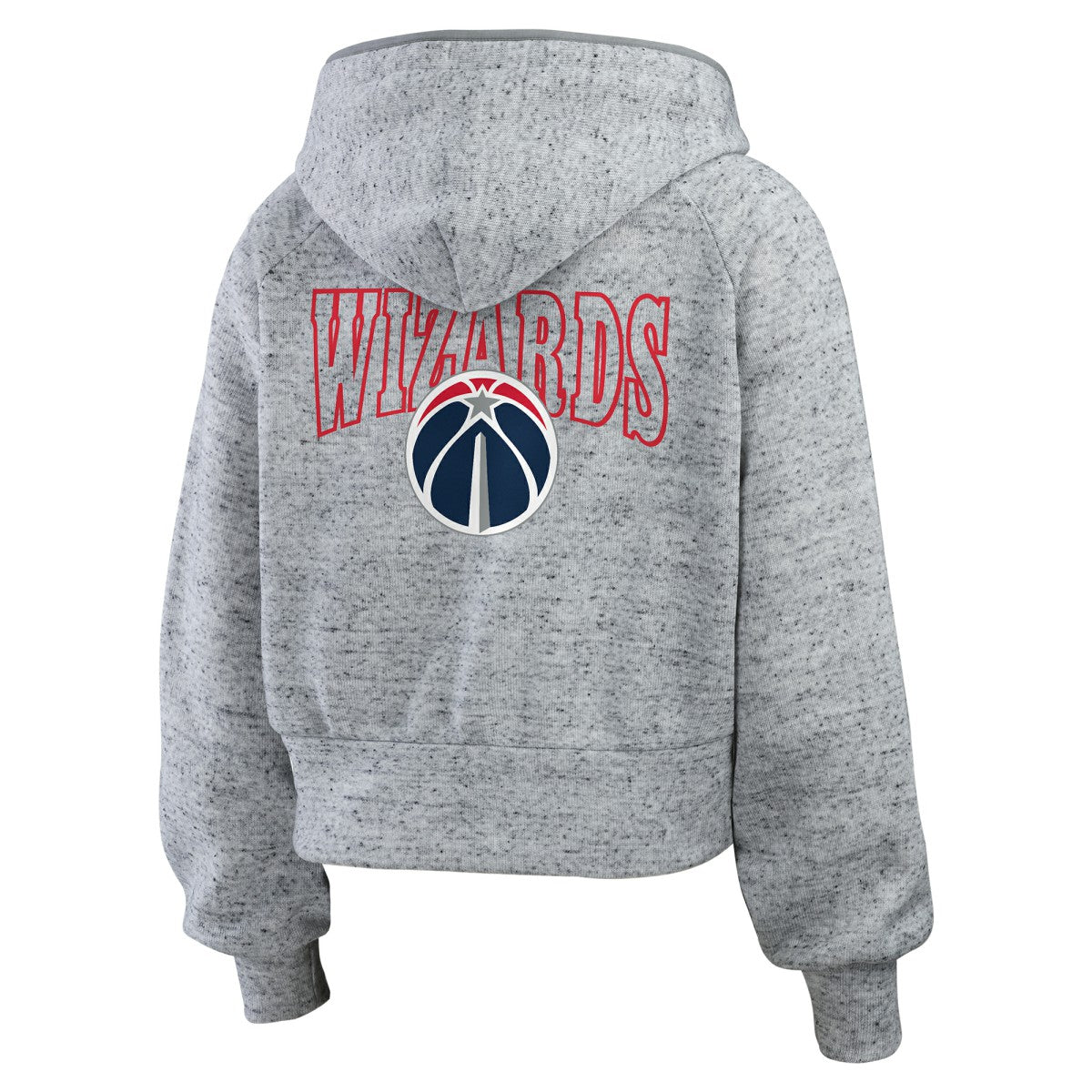 Washington Wizards WEAR by Erin Andrews Women's Speckled Radiator Full-Zip Hoodie Heather Gray