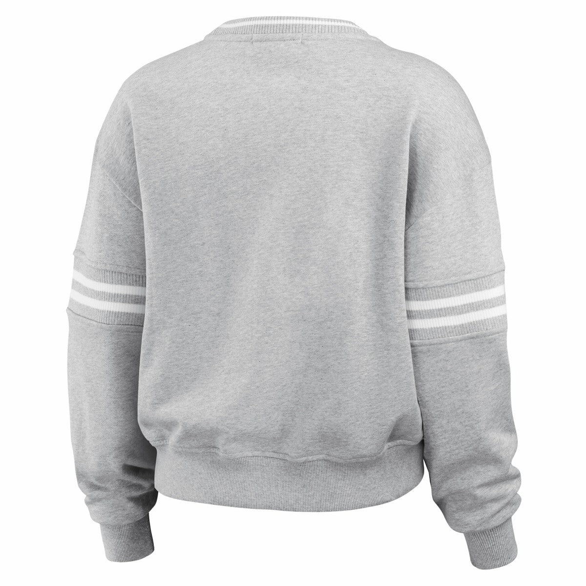 Milwaukee Bucks WEAR by Erin Andrews Women's French Terry Pullover Sweatshirt Heather Gray