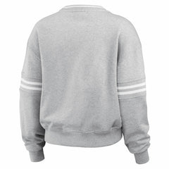 Milwaukee Bucks WEAR by Erin Andrews Women's French Terry Pullover Sweatshirt Heather Gray