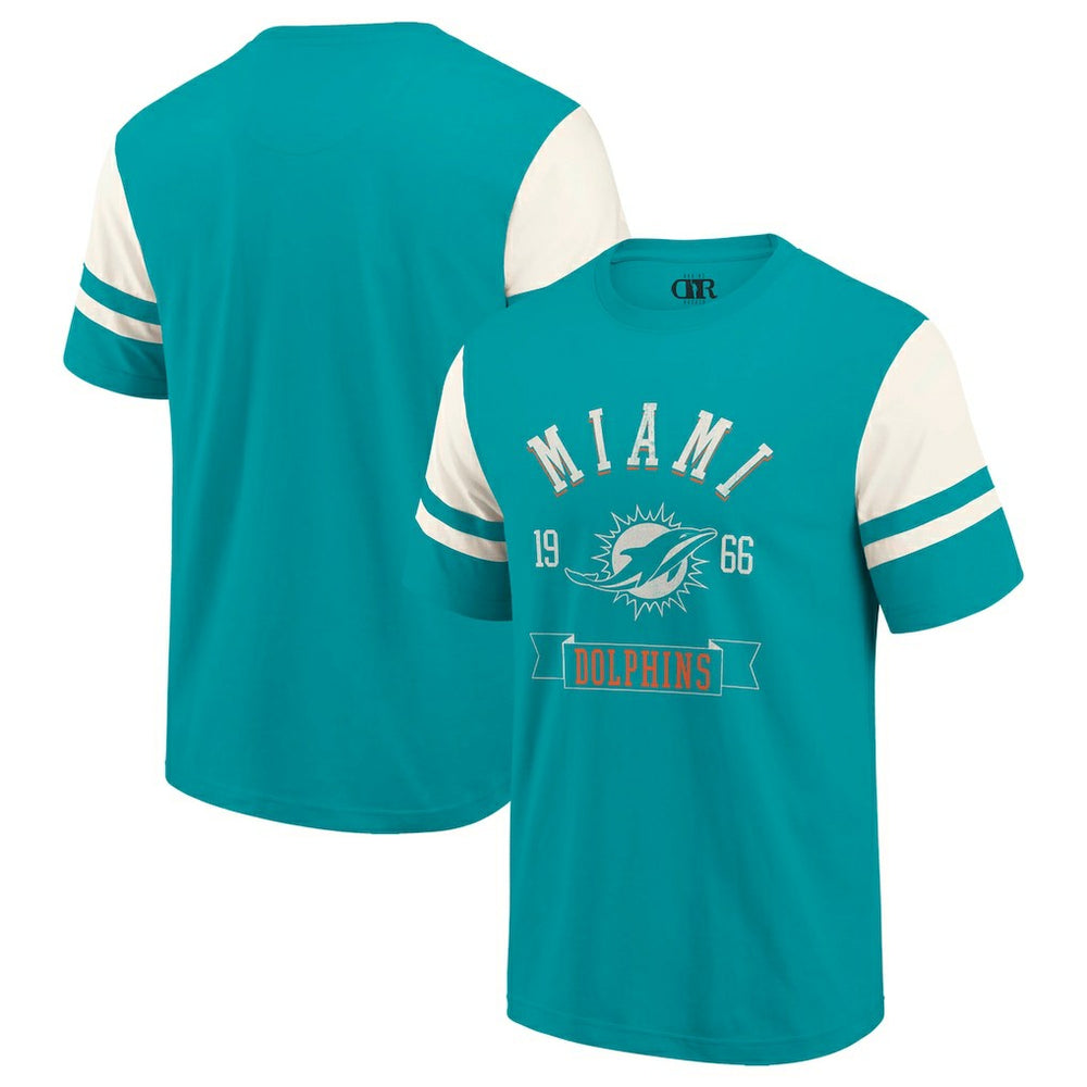 Fanatics Miami Dolphins Darius Rucker Collection Football T-Shirt Aqua