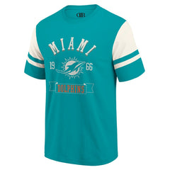 Fanatics Miami Dolphins Darius Rucker Collection Football T-Shirt Aqua