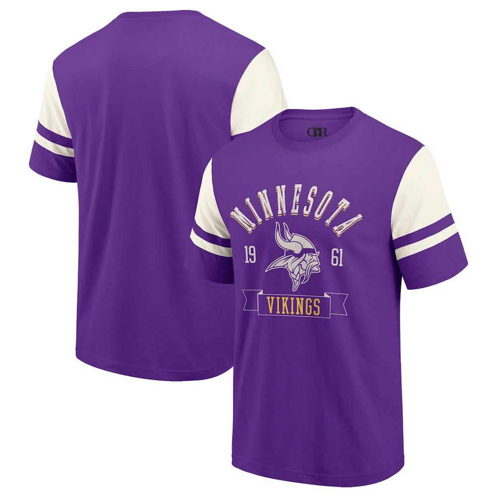 Fanatics Minnesota Vikings Darius Rucker Collection Football T-Shirt Purple