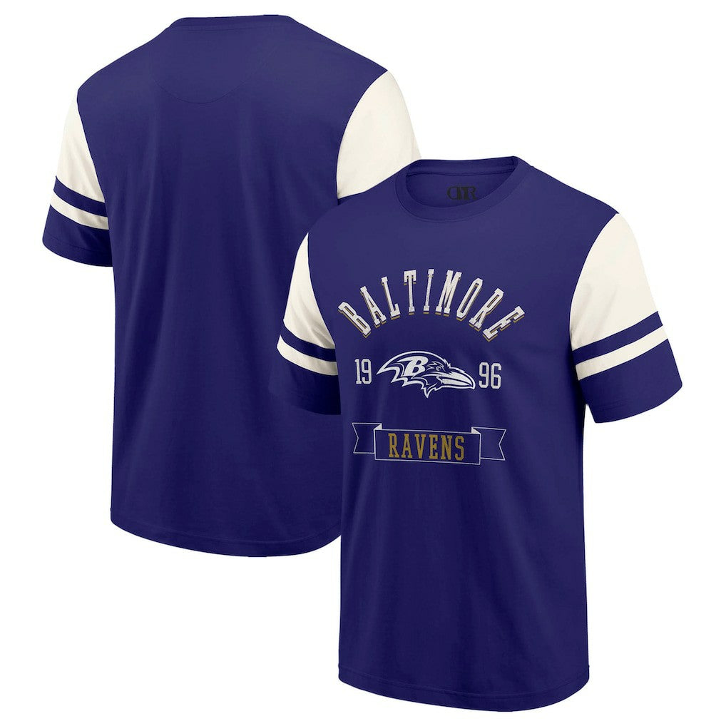 Fanatics Baltimore Ravens Darius Rucker Collection Football T-Shirt Purple