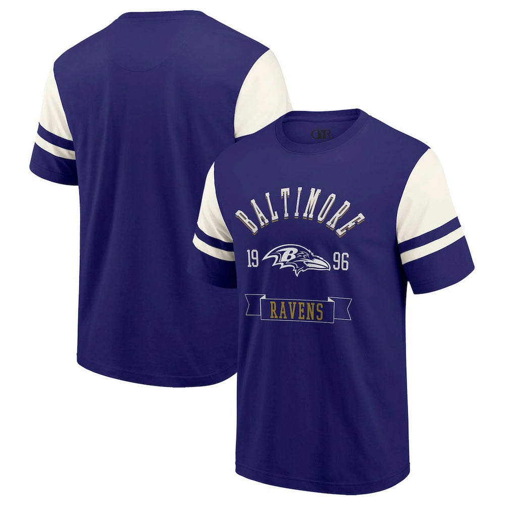 Fanatics Baltimore Ravens Darius Rucker Collection Football T-Shirt Purple