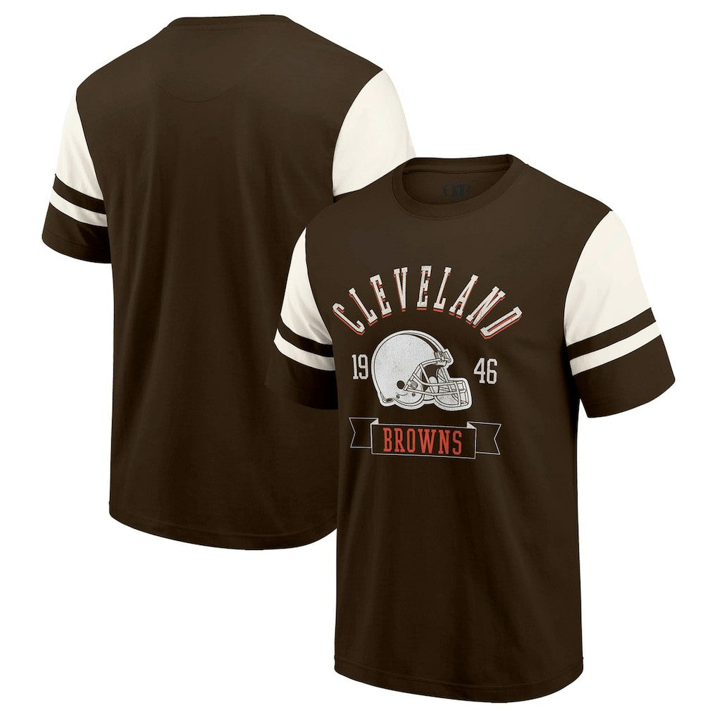 Fanatics Cleveland Browns Darius Rucker Collection Football T-Shirt Brown