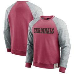 Fanatics Arizona Cardinals Darius Rucker Collection Colorblock Pullover Sweatshirt Cardinal/Heather Gray
