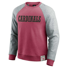 Fanatics Arizona Cardinals Darius Rucker Collection Colorblock Pullover Sweatshirt Cardinal/Heather Gray