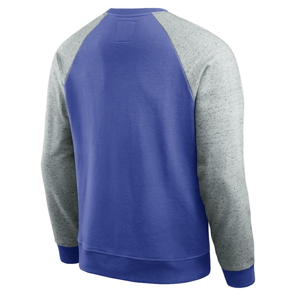 Fanatics Los Angeles Rams Darius Rucker Collection Colorblock Pullover Sweatshirt Royal/Heather Gray