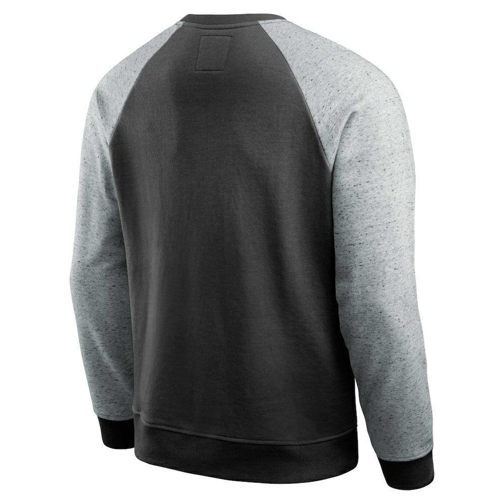 Fanatics New Orleans Saints Darius Rucker Collection Colorblock Pullover Sweatshirt Black/Heather Gray