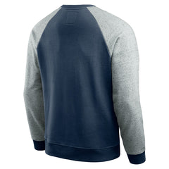 Fanatics Tennessee Titans Darius Rucker Collection Colorblock Pullover Sweatshirt Navy/Heather Gray