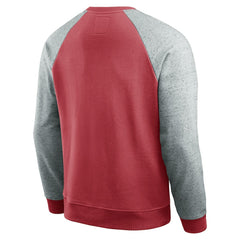 Fanatics Atlanta Falcons Darius Rucker Collection Colorblock Pullover Sweatshirt Red/Heather Gray