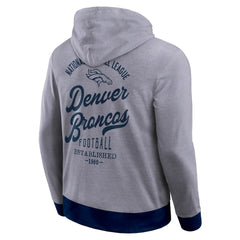 Fanatics Denver Broncos Darius Rucker Collection Tonal Knit Pullover Hoodie Navy